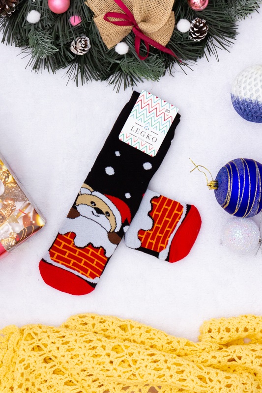 Шкарпетки дитячі "Новорічні" (зима)